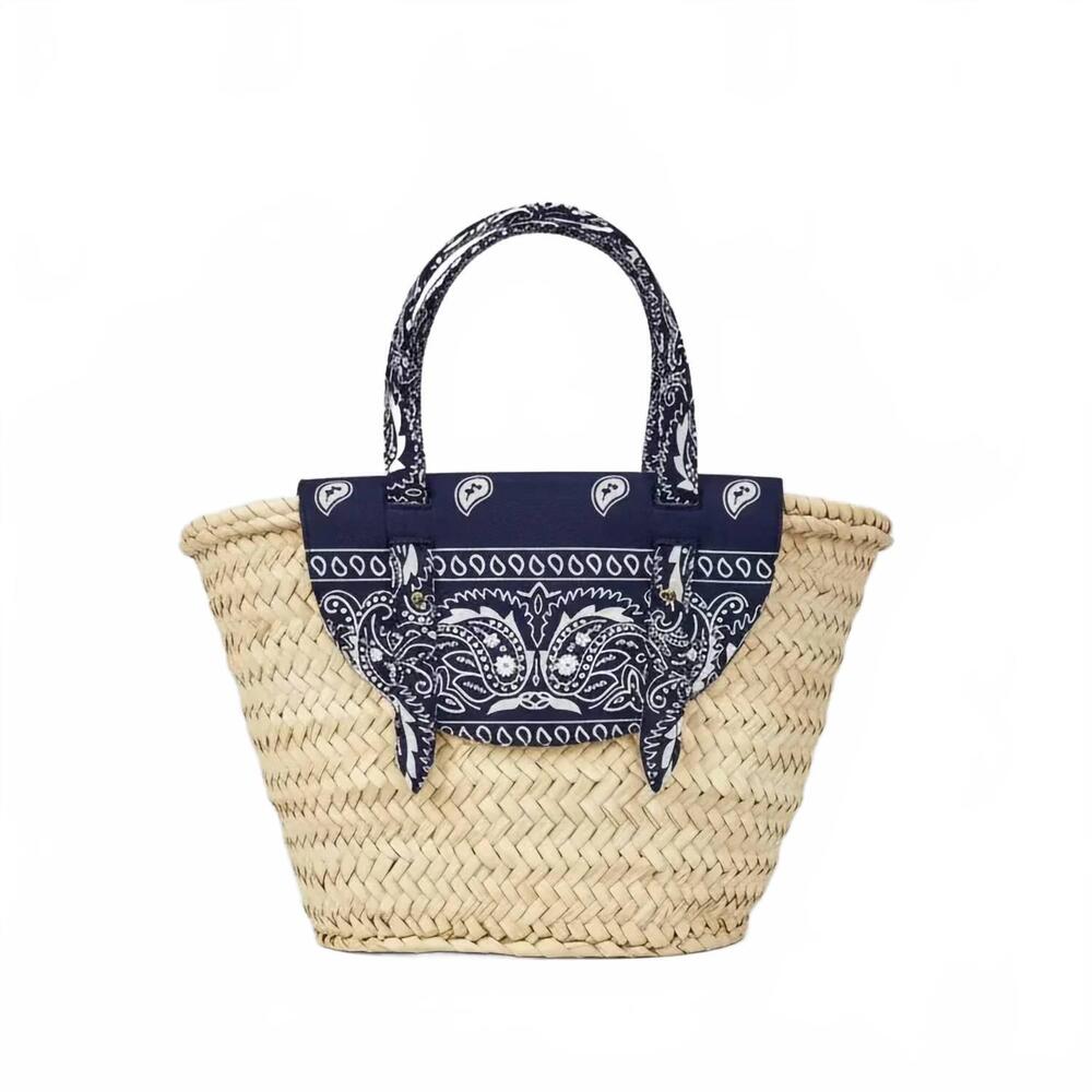 NEW DLD women's panier bardot bandana bag in navy